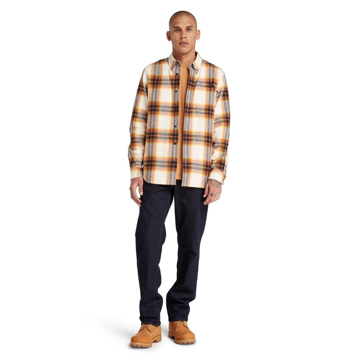 LS Heavy Flannel Plaid Shirt Regular