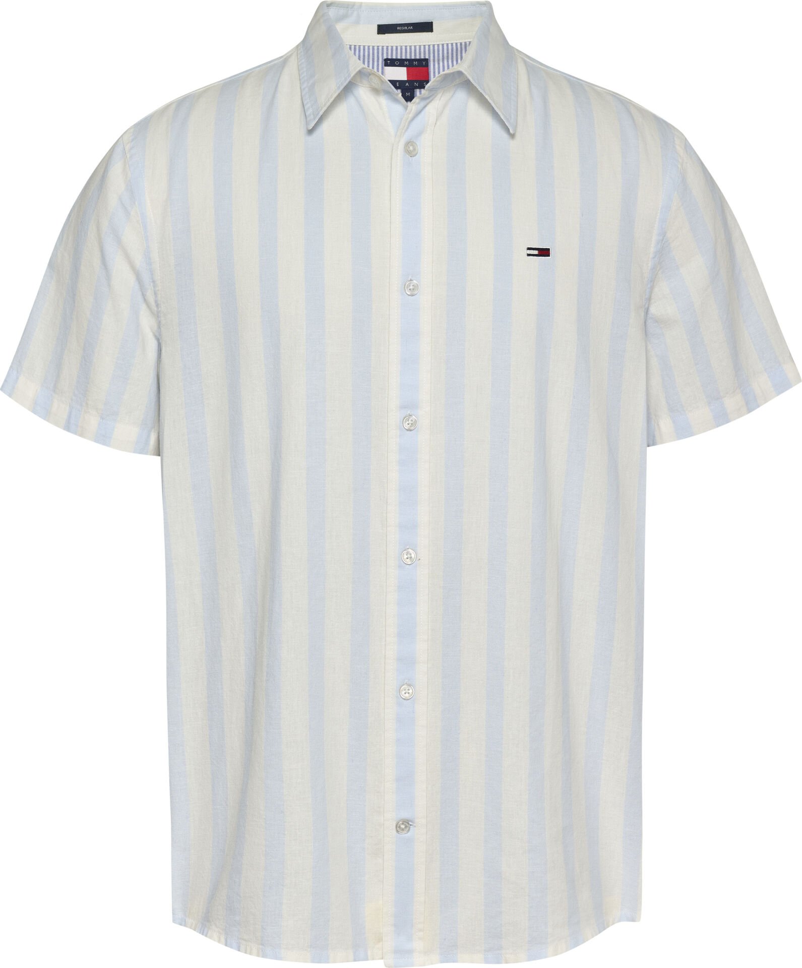 TJM REG LINEN BLEND STP SS SHI