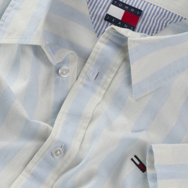 TJM REG LINEN BLEND STP SS SHI