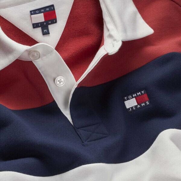 TJM RLX BADGE STRIPE RUGBY
