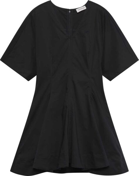 COTTON POPLIN PANEL MINI DRESS