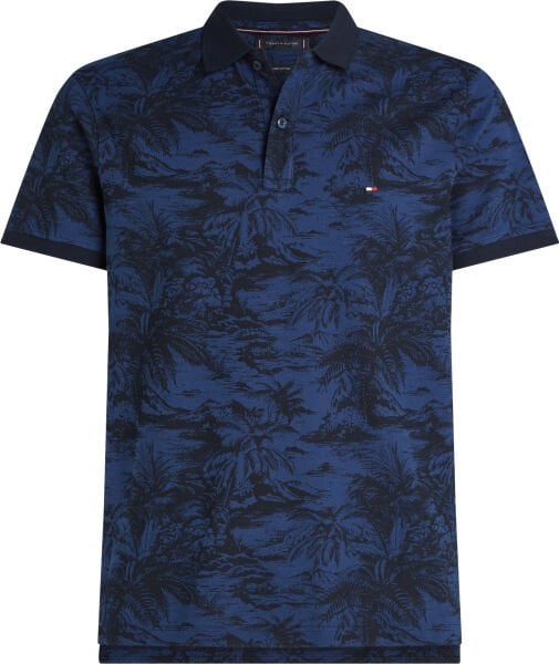ALL OVER PRINT LINEN REG POLO