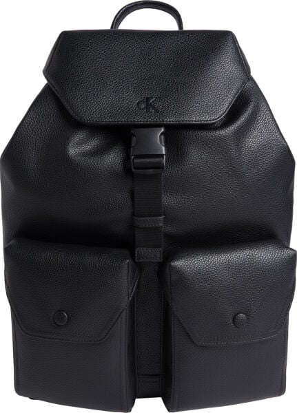 OVER WEBBING FLAP BACKPACK PU