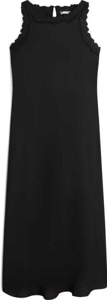 EMBROIDERY SATEEN DRESS