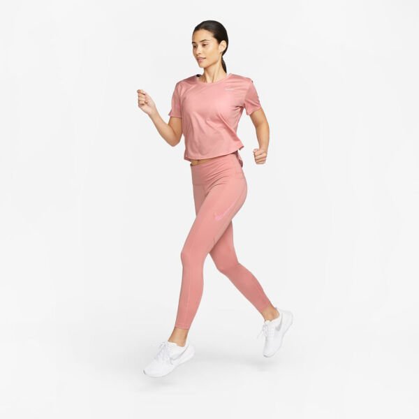 W NK DF SWOOSH AOP SS CROP