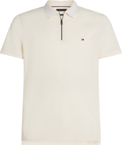 MERCERISED PIQUE ZIP REG POLO