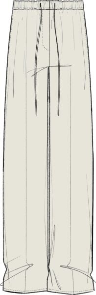 LINEN PLEATED TROUSER W/ TIE