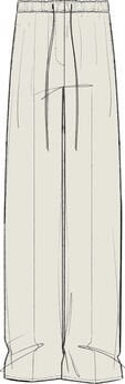 LINEN PLEATED TROUSER W/ TIE