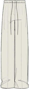 LINEN PLEATED TROUSER W/ TIE