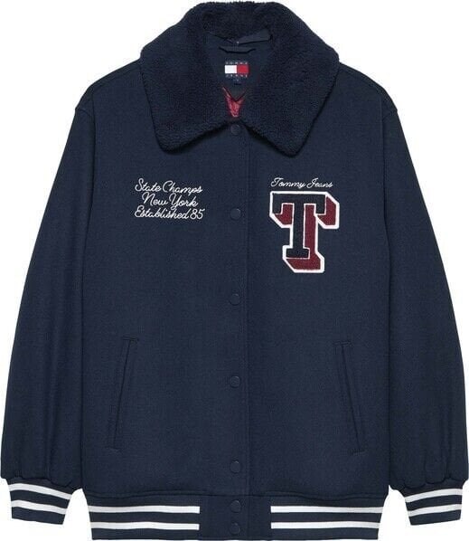 TJW OVS WOOL VARSITY JACKET