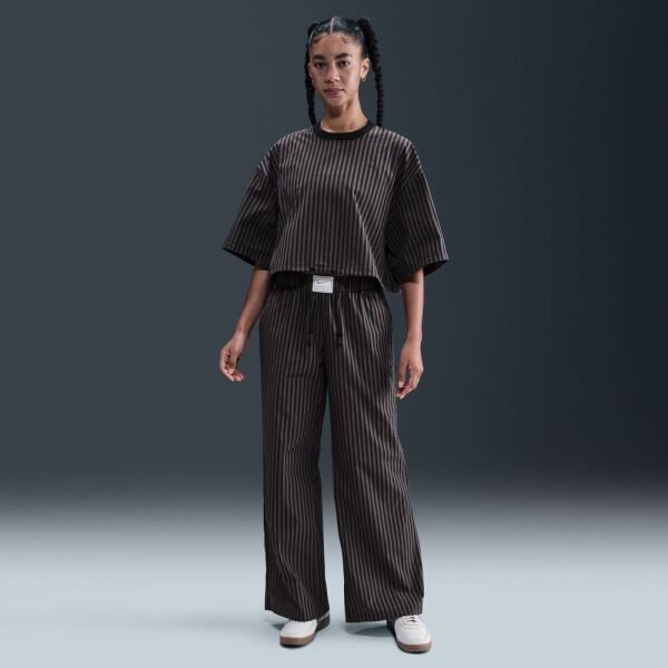 W NSW STRIPE PPLN BOXY TOP