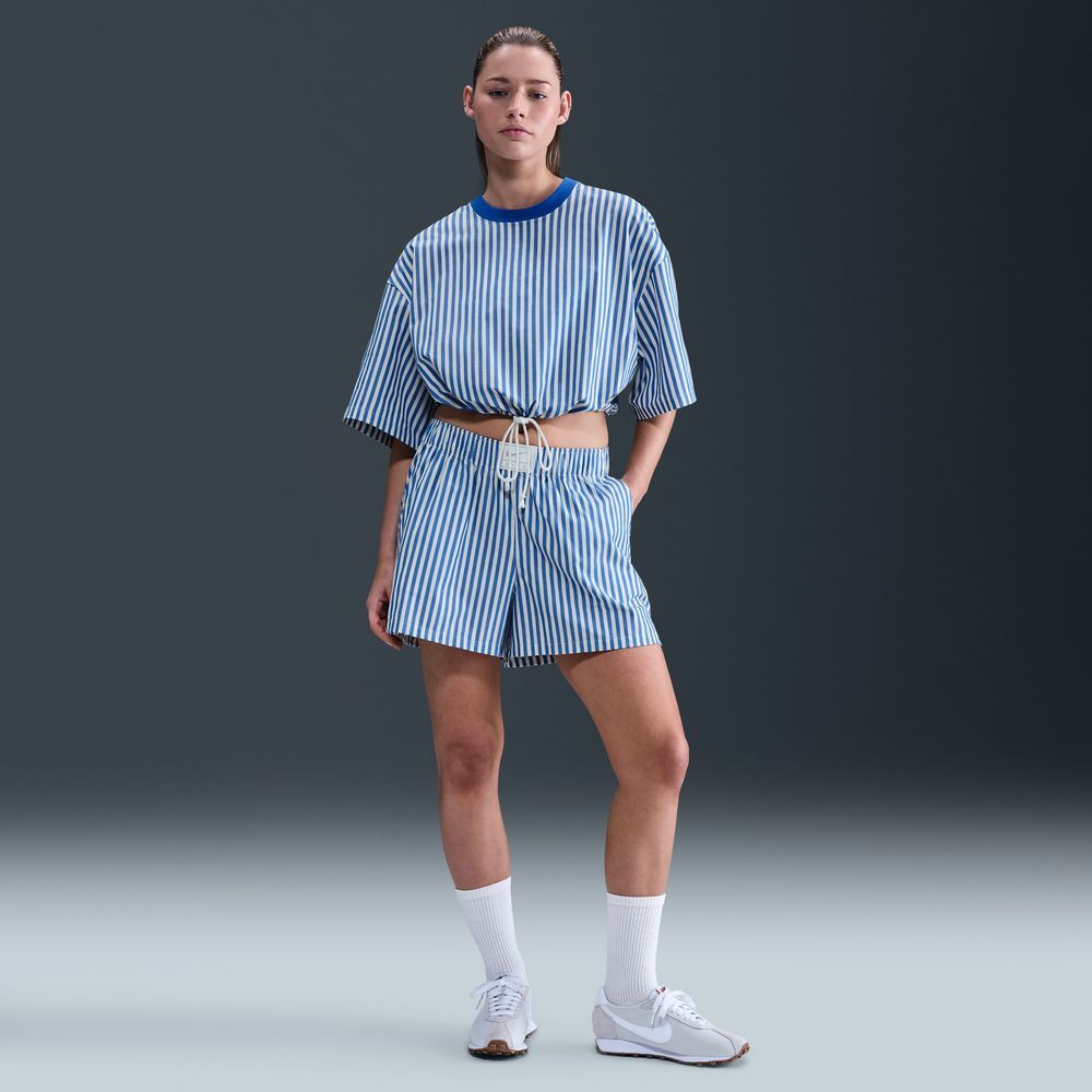 W NSW STRIPE PPLN BOXY TOP