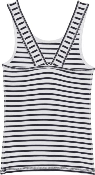 SL COTTON RIB STRIPE TANK