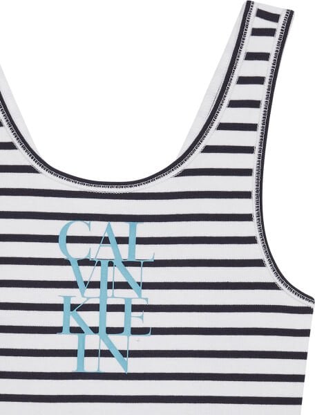 SL COTTON RIB STRIPE TANK
