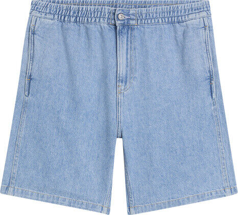 PULL ON RELAXED DENIM SHORT