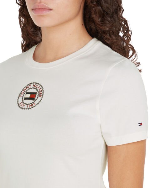 SLIM NAUTICAL GRAPHIC C-NK SS Beyaz - M