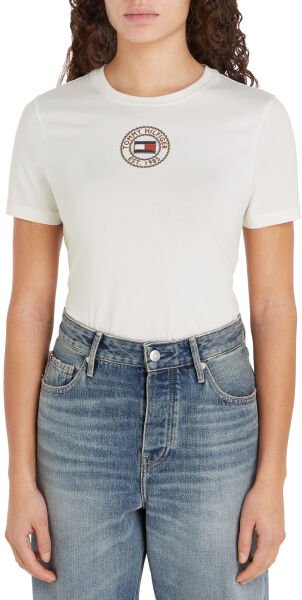 SLIM NAUTICAL GRAPHIC C-NK SS Beyaz - M