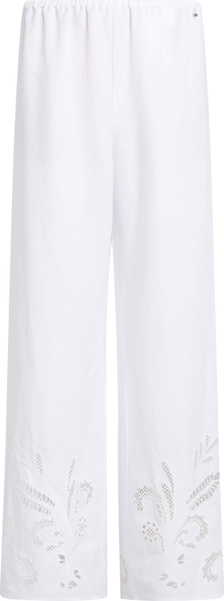 BRODERIE ANGLAISE LINEN PANTS