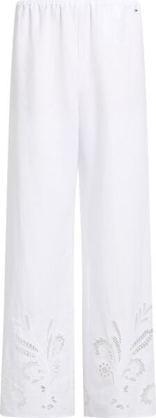 BRODERIE ANGLAISE LINEN PANTS