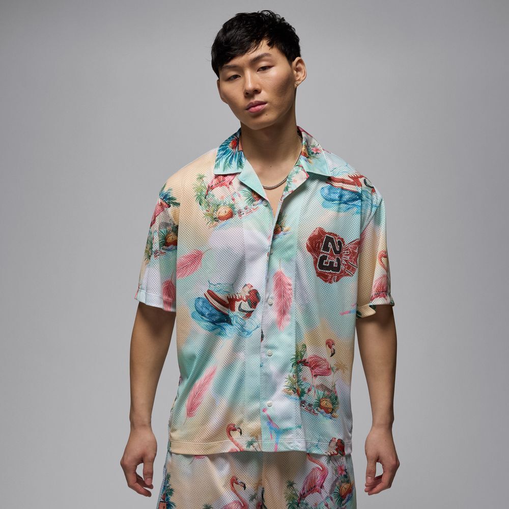 M J ESS SMR PK AOP CAMP TOP Çok Renkli - M