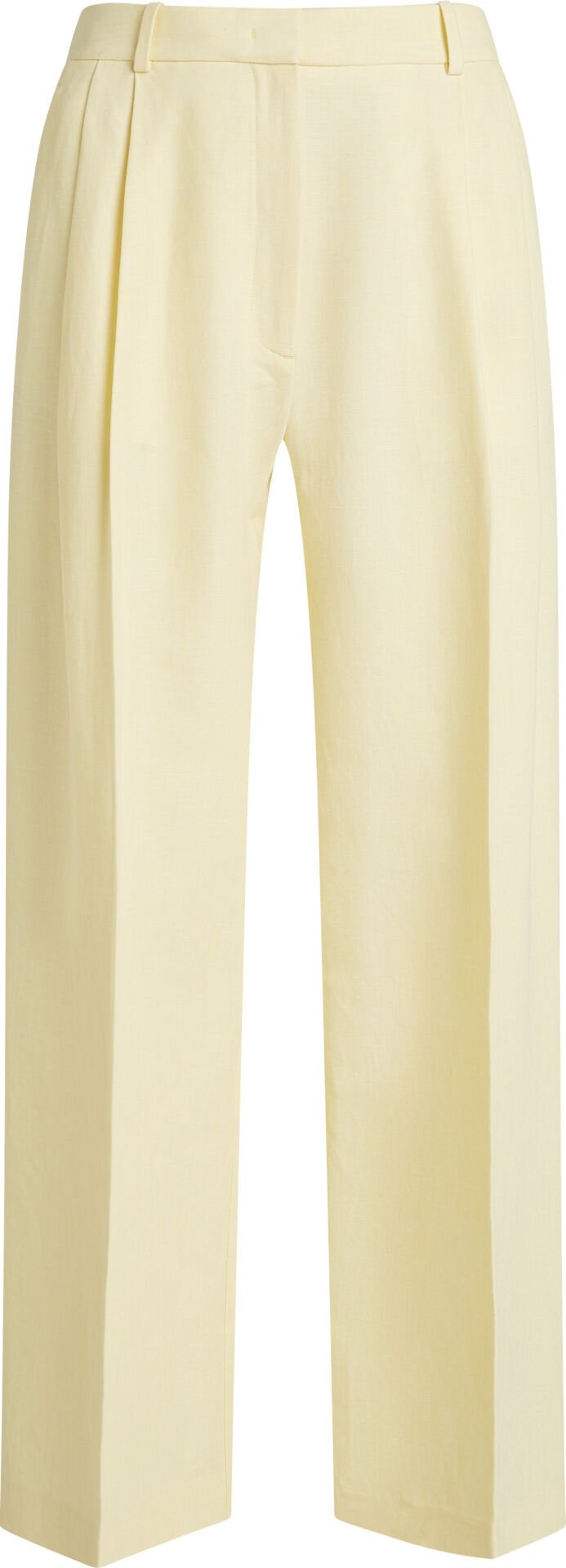 LINEN MIX RLXD STRAIGHT PANTS