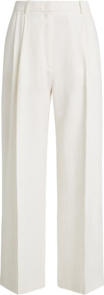 LINEN MIX RLXD STRAIGHT PANTS