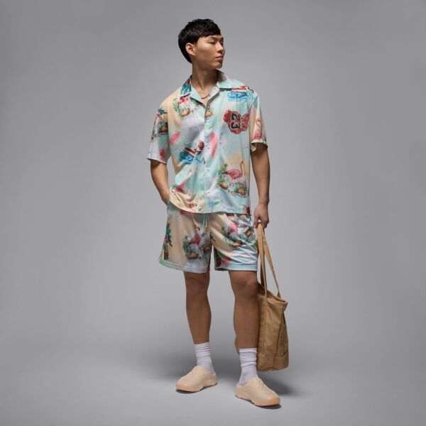 M J ESS SMR PK AOP CAMP TOP Çok Renkli - 2XL