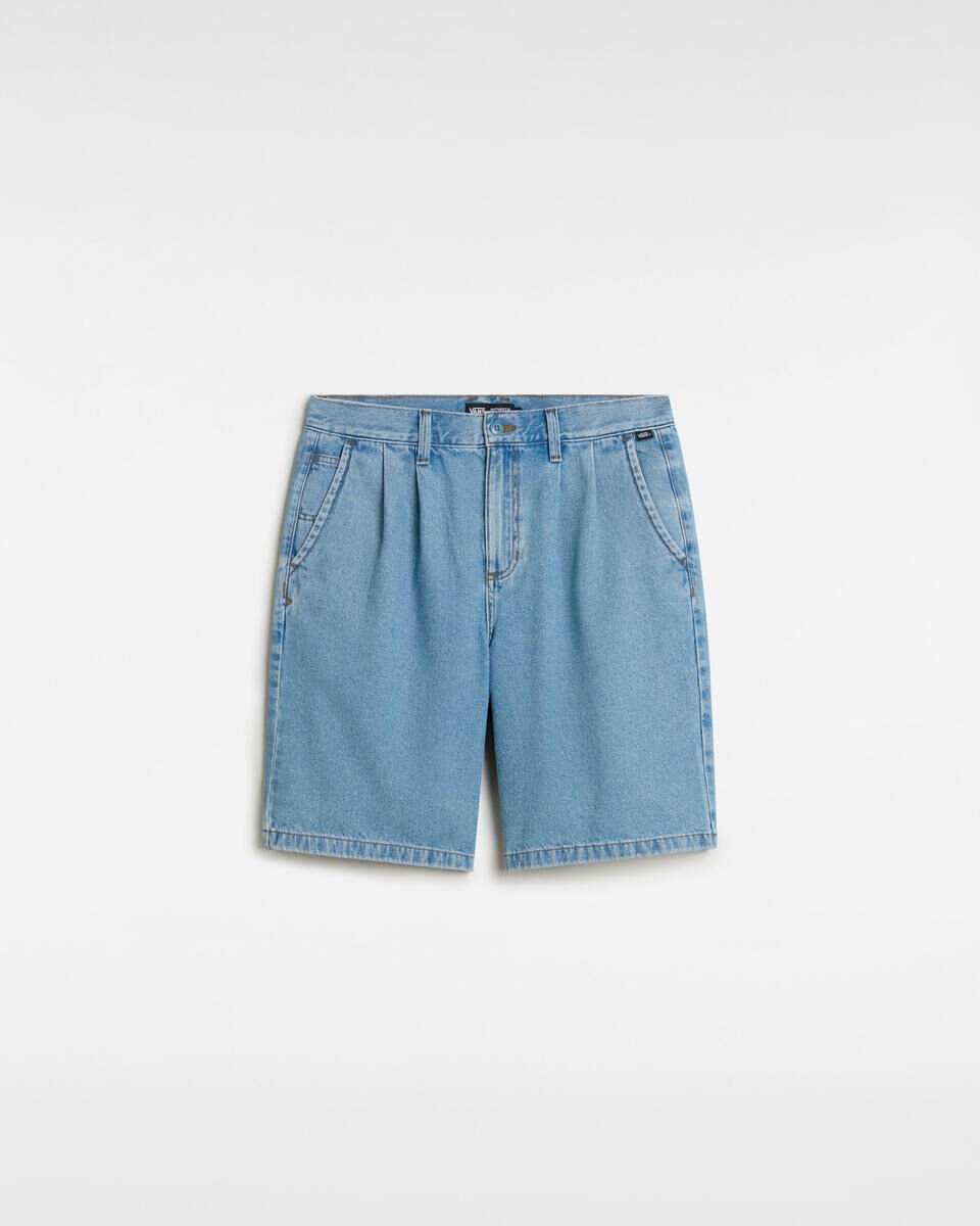 Authentic Chino Loose Pleated Denim Shor