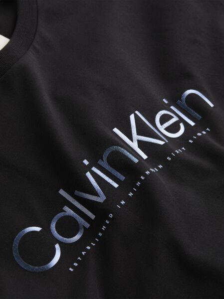 SATIN BONDED LOGO T-SHIRT