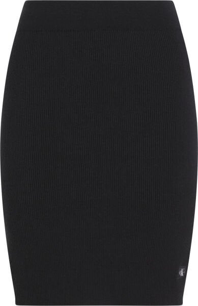 WOVEN LABEL SWEATER SKIRT