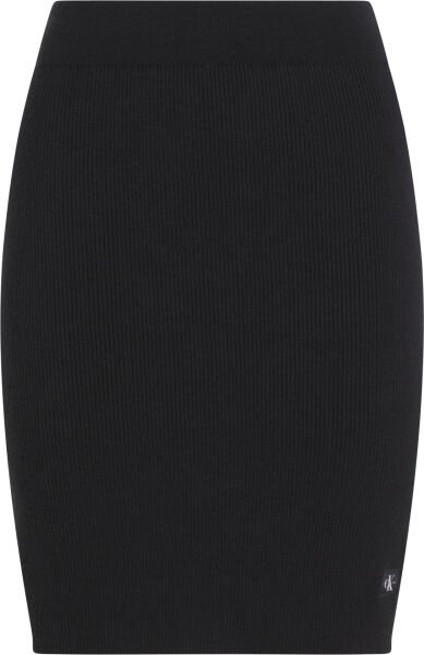 WOVEN LABEL SWEATER SKIRT