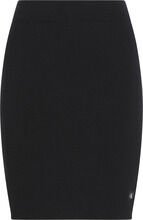 WOVEN LABEL SWEATER SKIRT