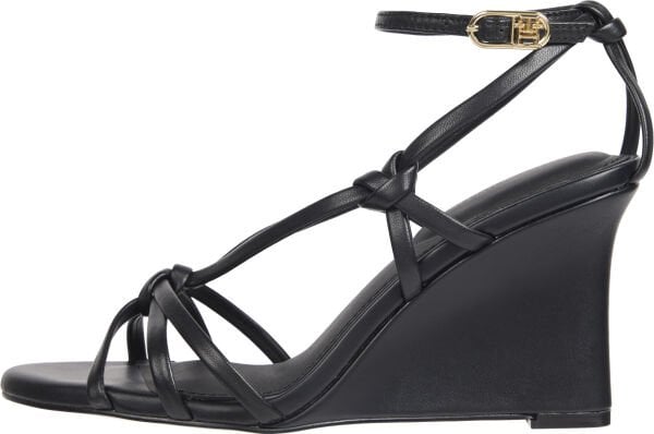 LEATHER KNOTS WEDGE SANDAL