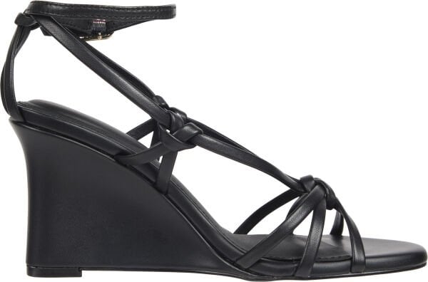 LEATHER KNOTS WEDGE SANDAL