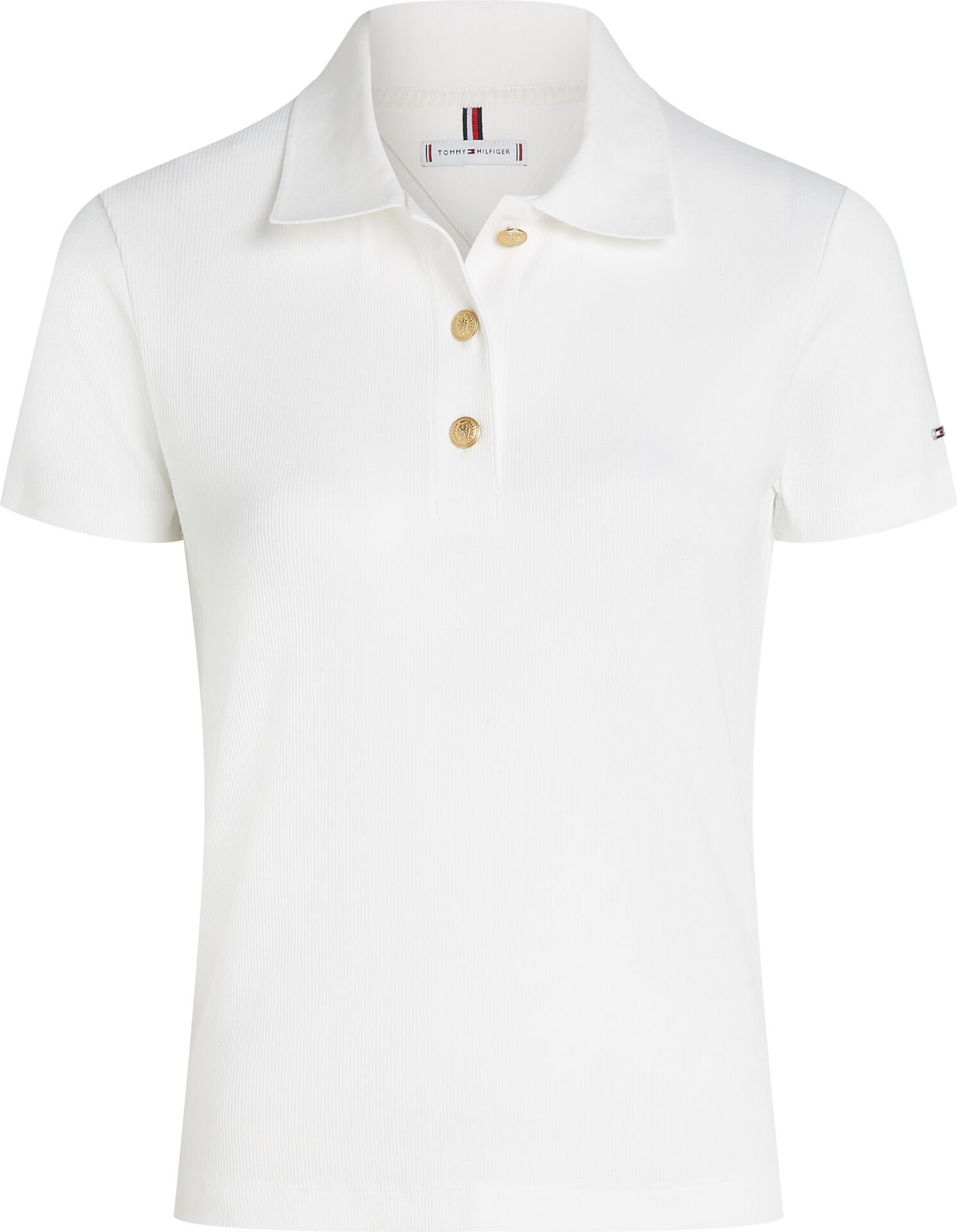 SLIM GOLD BUTTON POLO SS