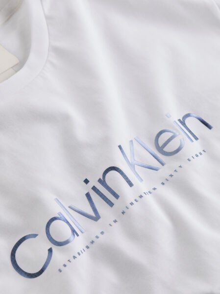SATIN BONDED LOGO T-SHIRT