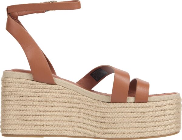ANKLE STRAP LEATHER PLATFORM