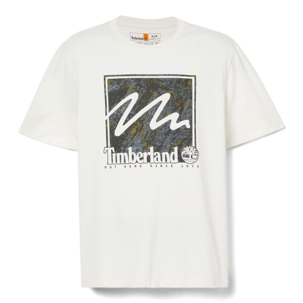 SS Mountains Camo Printed Stack Logo Tee