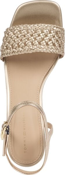 METALLIC LTHR KITTEN SANDAL