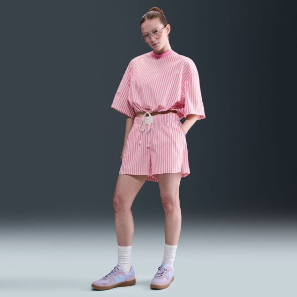 W NSW STRIPE PPLN BOXY TOP