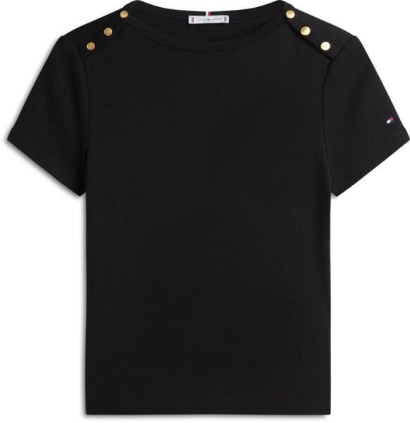 GOLD BUTTON SLIM SS TEE