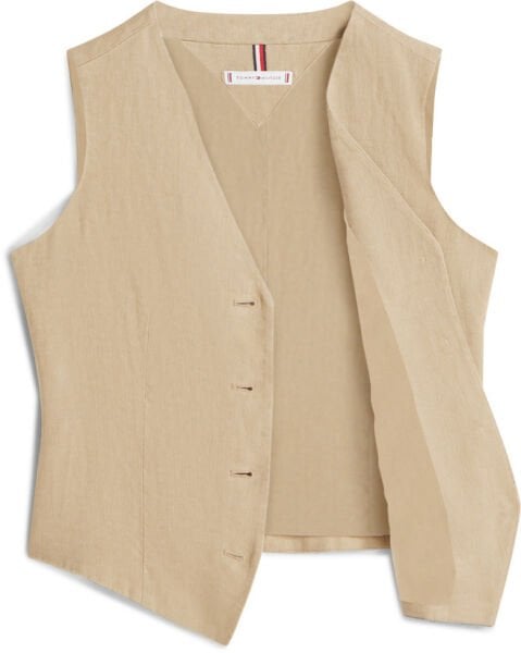 NEW ESS LINEN VEST