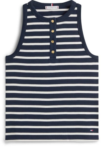 GOLD BUTTON HENLEY TOP