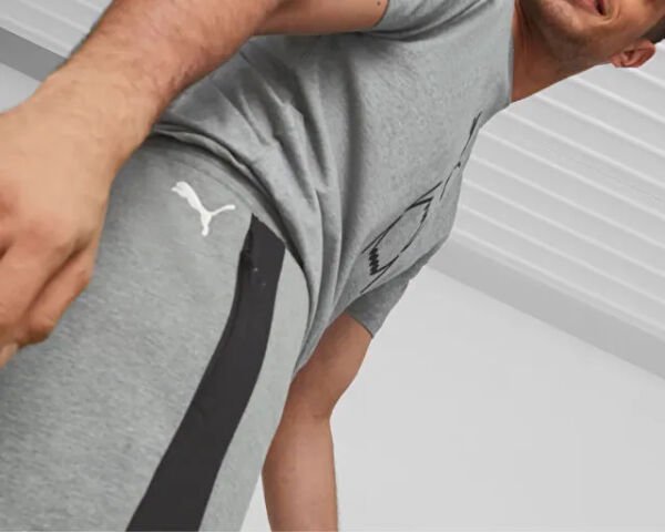 Dime Short Medium Gray Heather-PUMA Blac