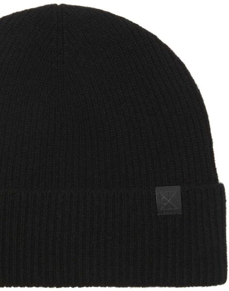 EMBLEM CASHMERE BEANIE