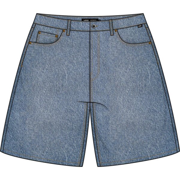 CHECK-5 BAGGY DENIM SHORT