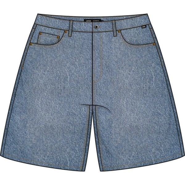 CHECK-5 BAGGY DENIM SHORT