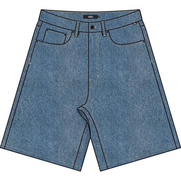 CHECK-5 BAGGY DENIM SHORT