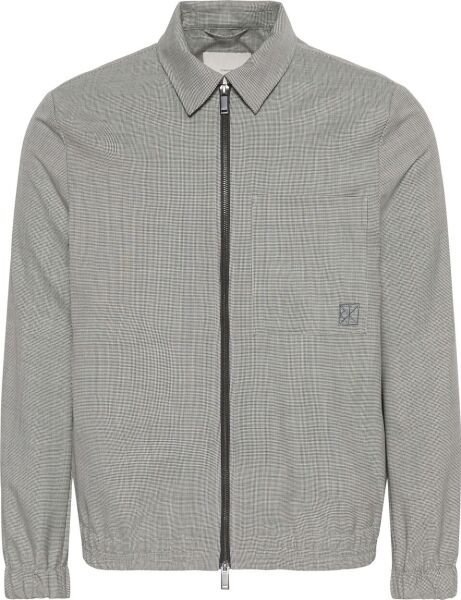 LS WOOL HOUNDSTOOTH BLOUSON JK