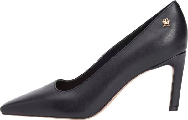 TH LOGO LEATHER PUMP SLANTED H
